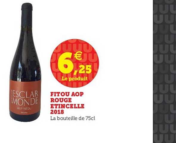 fitou aop rouge étincelle 2018