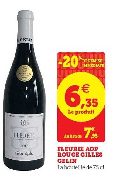 fleurie aop rouge gilles gelin