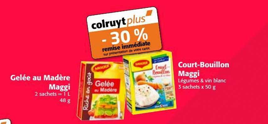 gelée au madère maggi court bouillon maggi