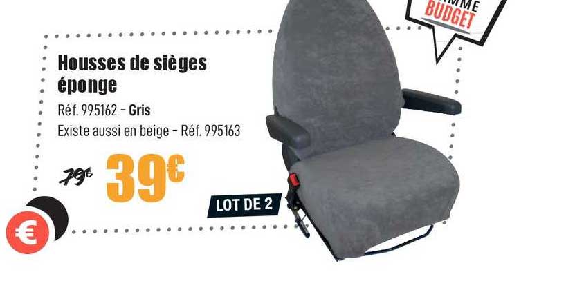 housse de sièges éponge