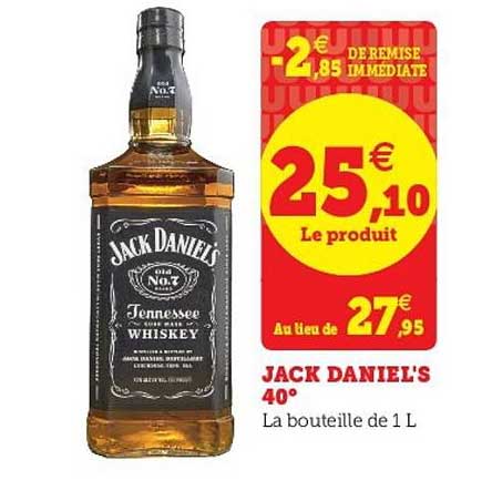 jack daniel's 40°