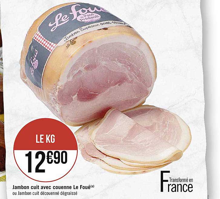 Jambon Cuit Avec Couenne Le Foué