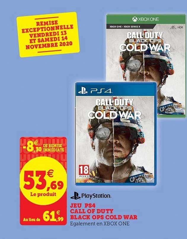 jeu ps4 call of duty black ops cold war