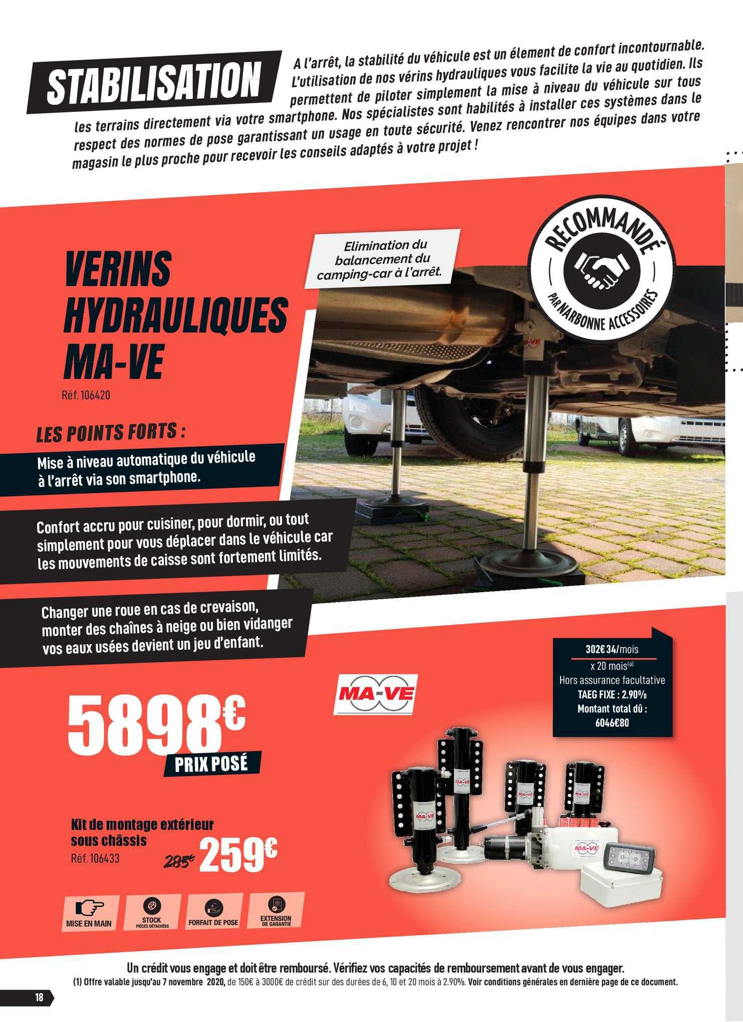 kit de montage extérieur sous châssis