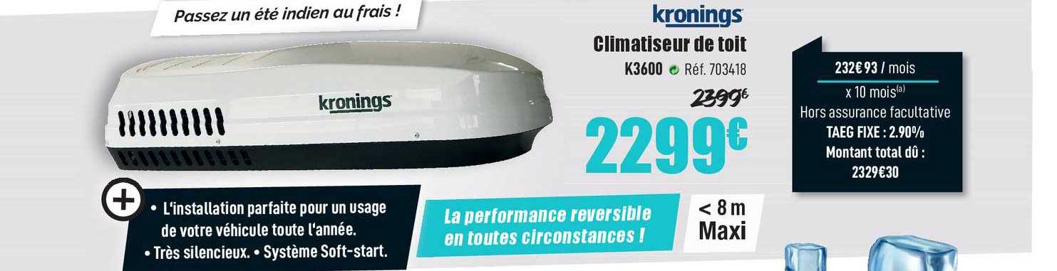 kronings climatiseur de toit