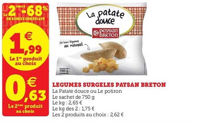 légumes surgelés paysan breton
