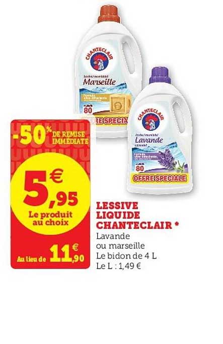 Lessive Liquide Chanteclair -50% De Remise Immédiate