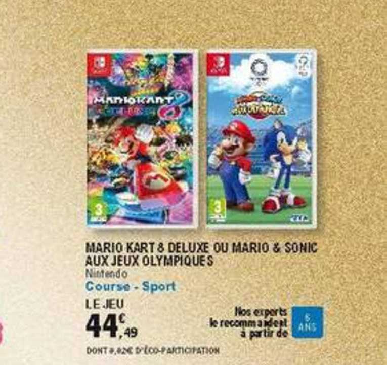 mario kart & deluxe ou mario & sonic aux jeux olympiques