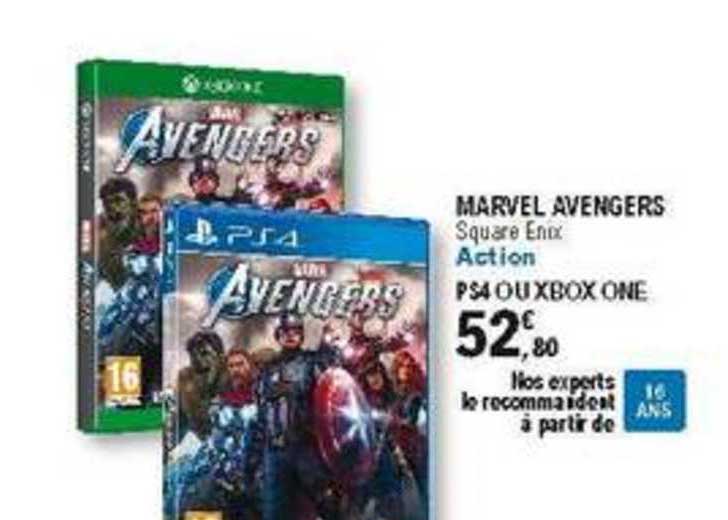marvel avengers ps4 ou xbox one