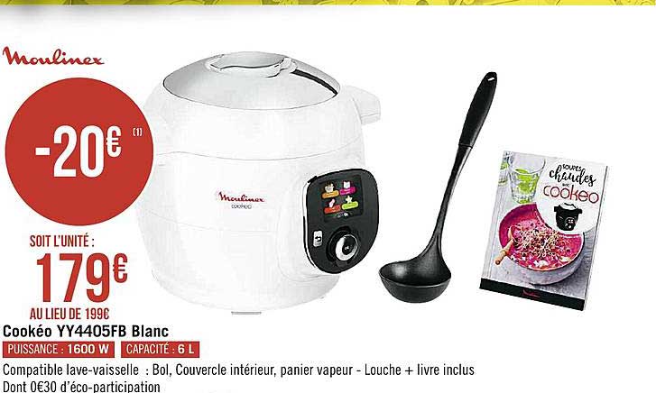 Moulinex Cookéo Yy4405fb Blanc