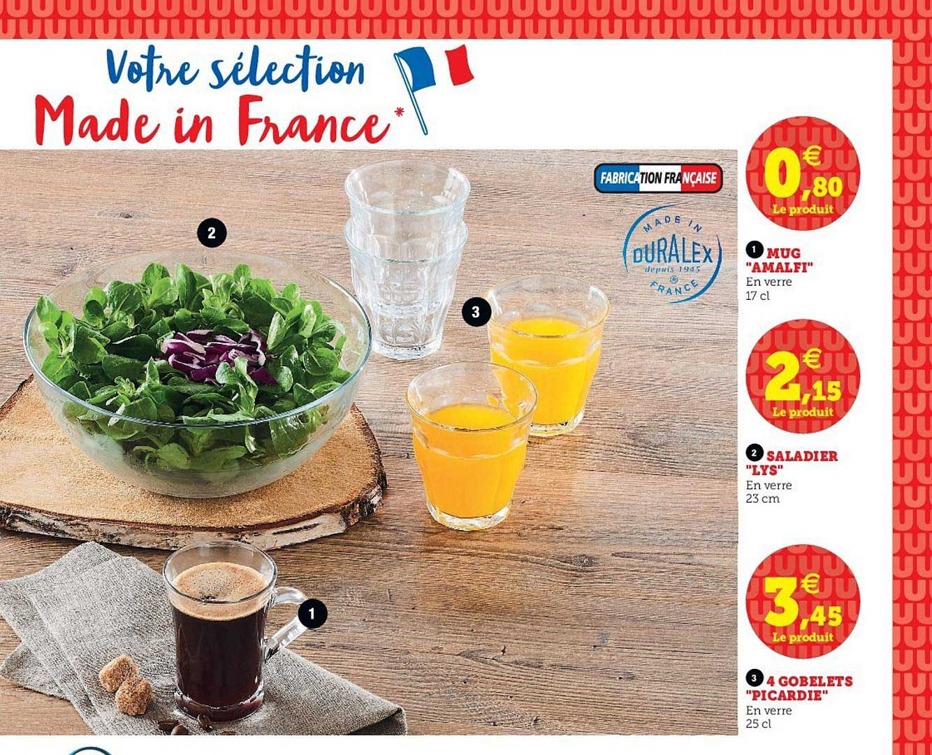 mug amalfi saladier lys 4 gobelets picardie