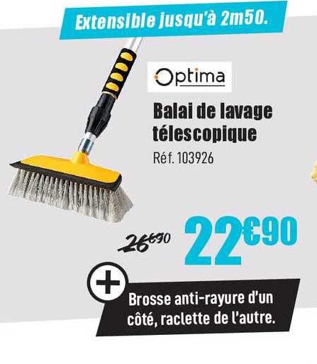 Optima Balai De Lavage Télescopique
