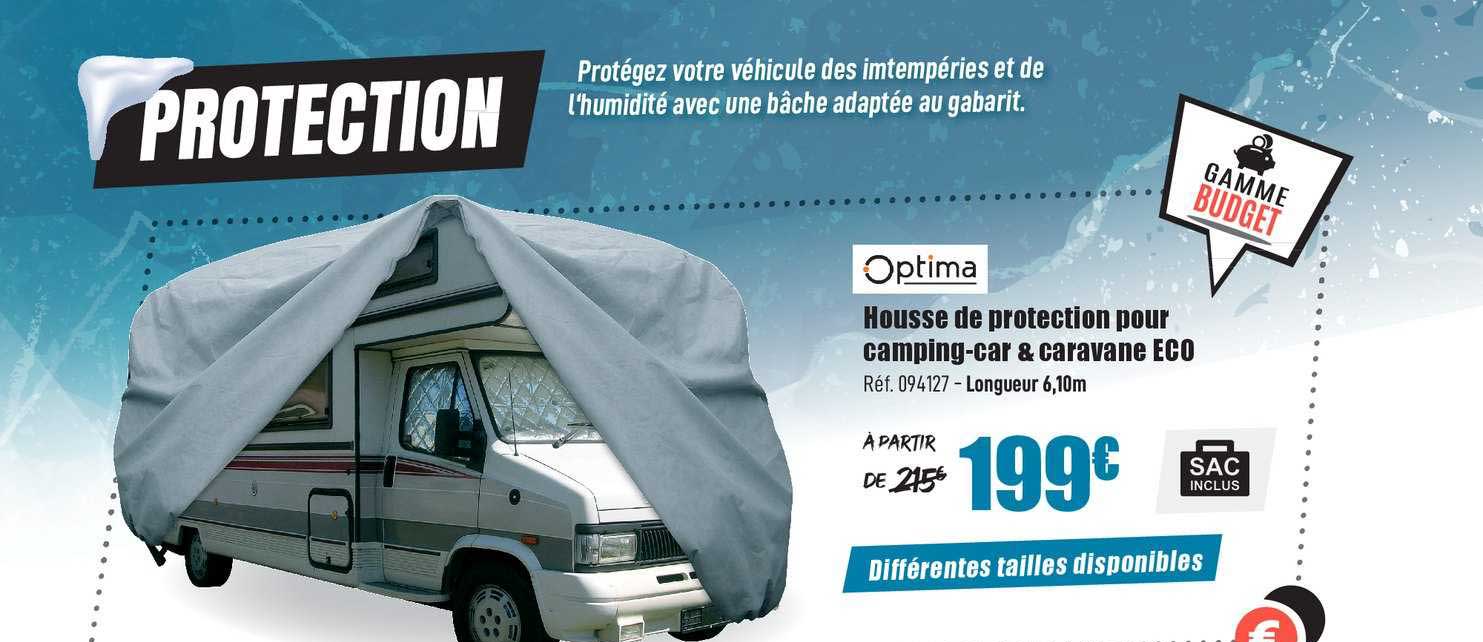 optima housse de protection pour camping car & caravane eco