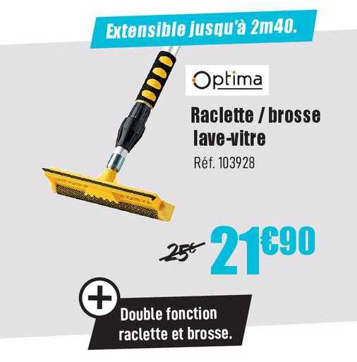 optima raclette brosse lave vitre