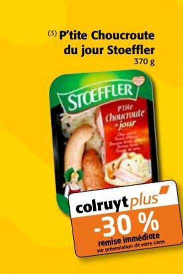 p'tite choucroute du jour stoeffler