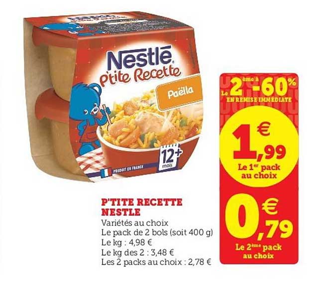 p'tite recette nestlé