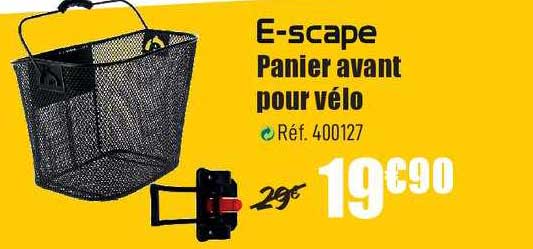 panier avant pour vélo e scape