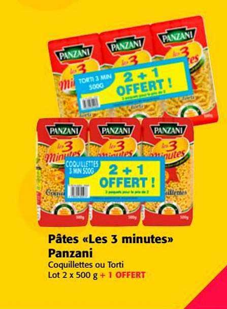 pâtes "les 3 minutes" panzani