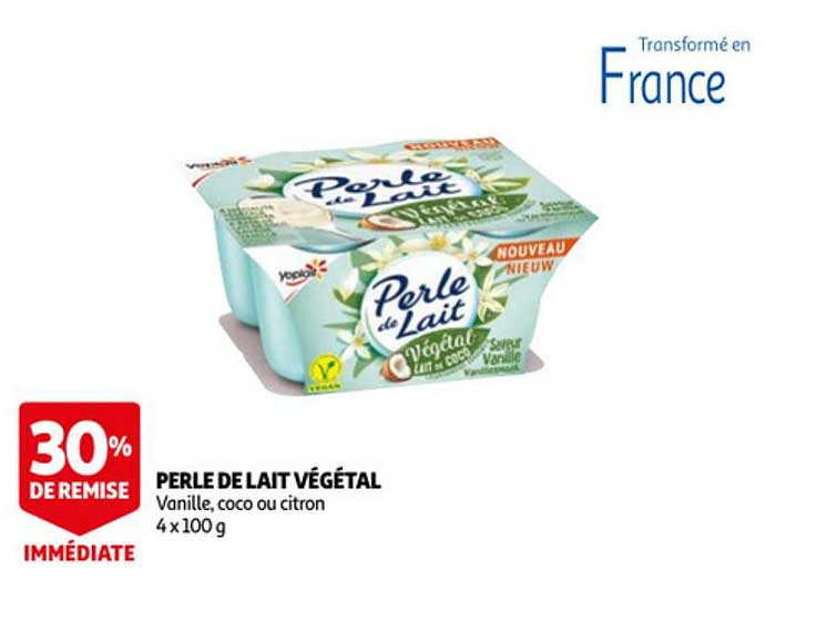 Perle De Lait Végétal 30% De Remise Immédiate