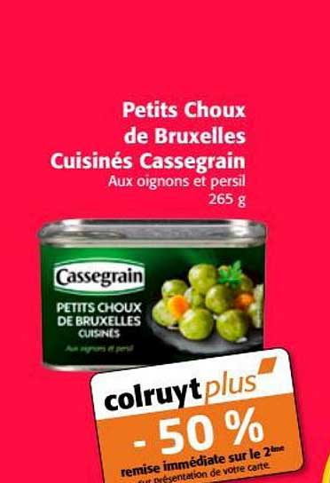 petits choux de bruxelles cuisinés cassegrain