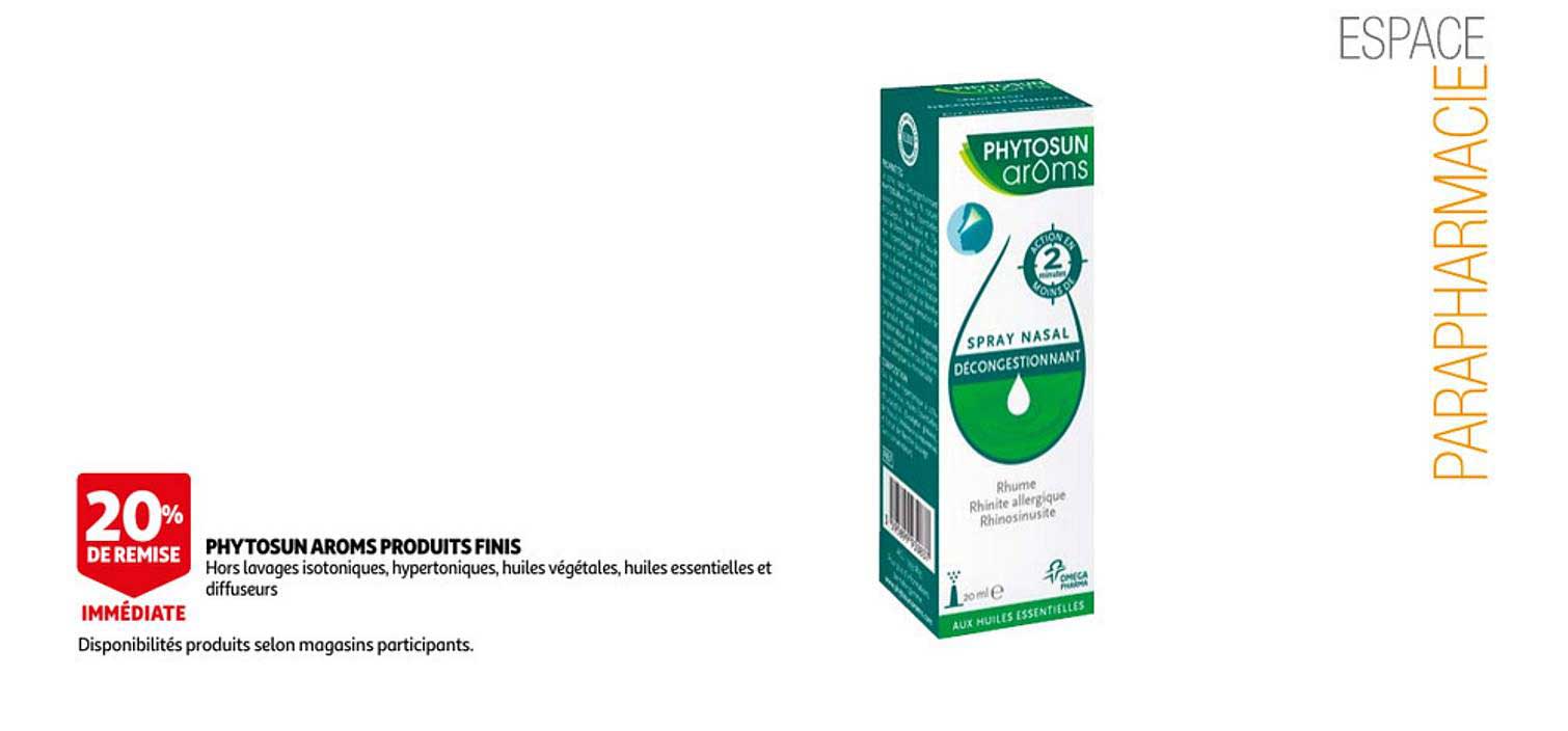 phytosun aroms produits finis 20% de remise immédiate