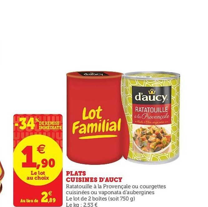 Plats Cuisinés D'aucy -34% De Remise Immédiate