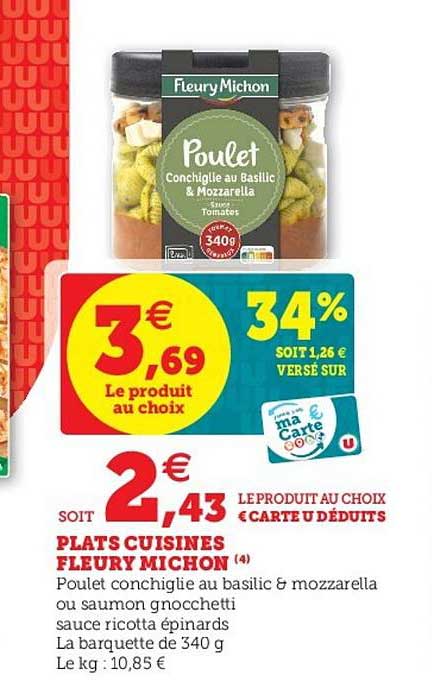 plats cuisinés fleury michon