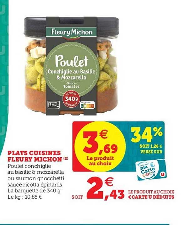 plats cuisines fleury michon