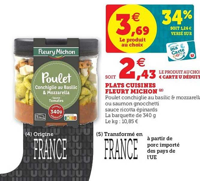 plats cuisinés fleury michon