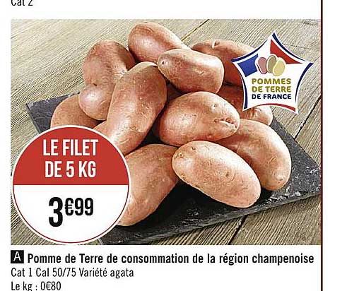 pomme de terre de consommation de la région champenoise