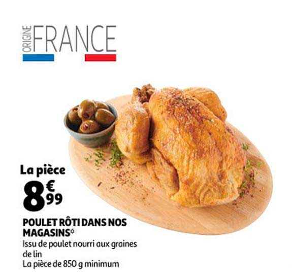 poulet rôti dans nos magasins