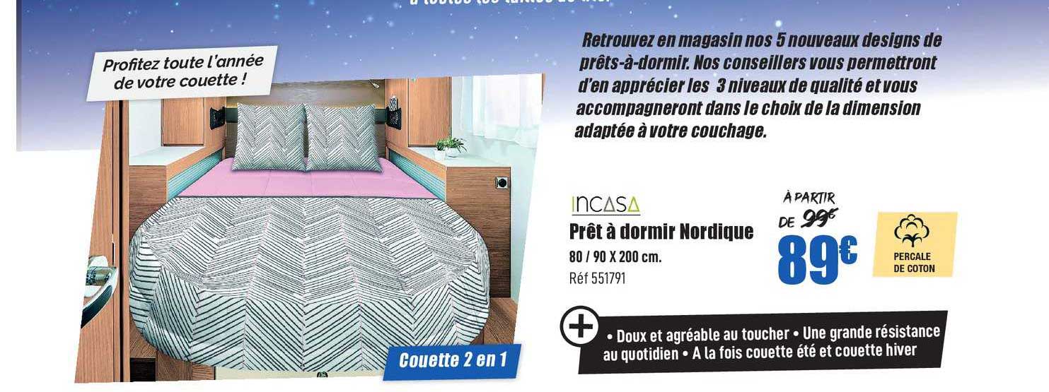 prêt à dormir nordique incasa