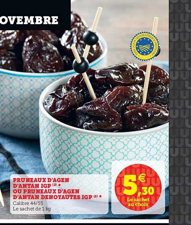 pruneaux d'agen d'antan igp ou pruneaux d'agen d'antan denoyautés igp