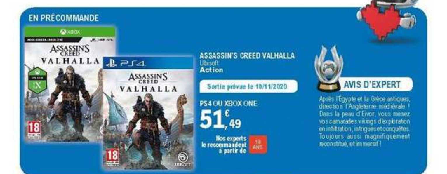 Assassin's Creed Valhalla Ps4 Ou Xbox One