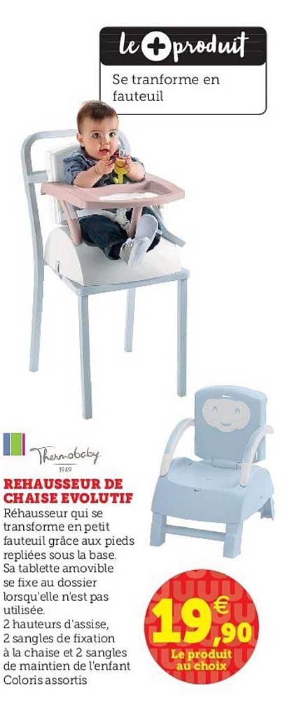 rehausseur de chaise évolutif