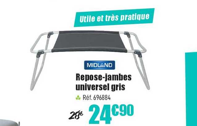 repose jambes universel gris midland