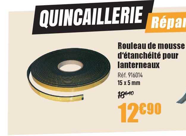 Rouleau De Mousse D'étanchéité Pour Lanterneaux