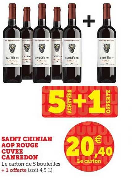 saint chinian aop rouge cuvée canredon