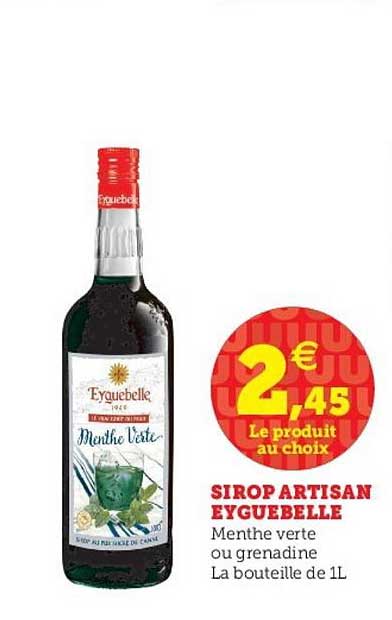 sirop artisan eyguebelle