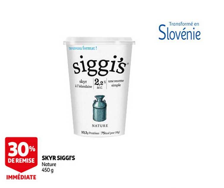 Skyr Siggi's 30% De Remise Immédiate