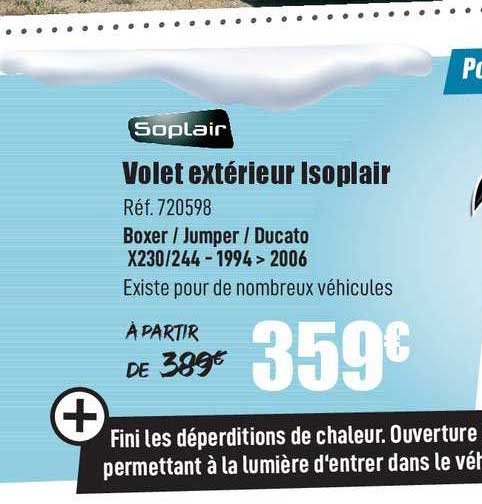 soplair volet extérieur isoplair