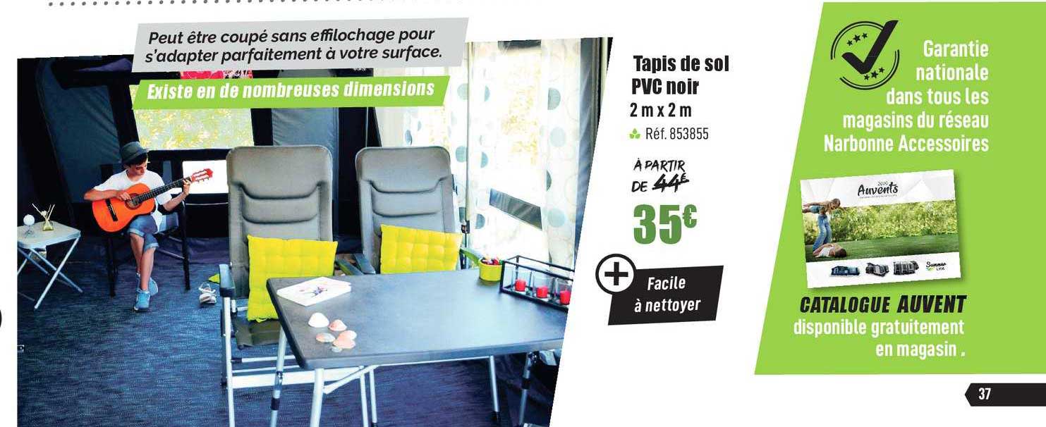 Tapis De Sol Pvc Noir