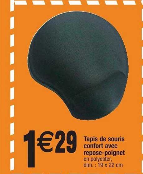 tapis de souris confort avec repose poignet