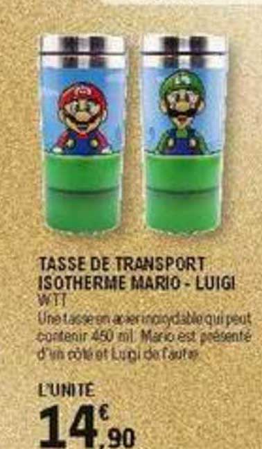 tasse de transport isothèrme mario luigi