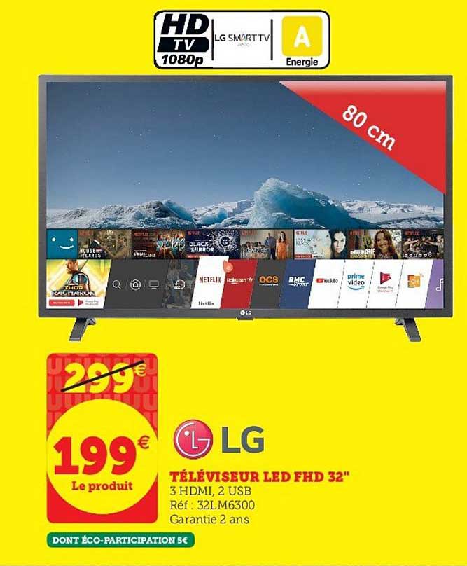téléviseur led fhd 32" lg