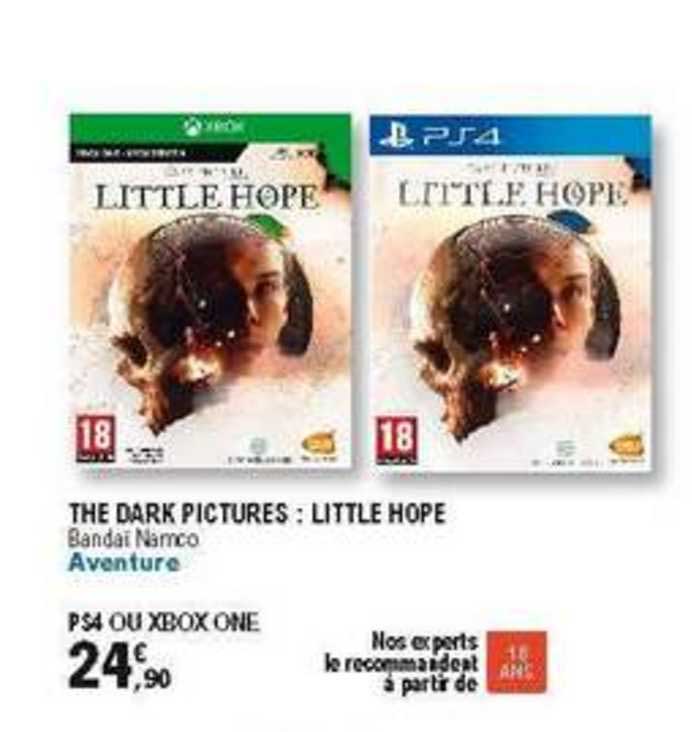 the dark pictures : little hope ps4 ou xbox one