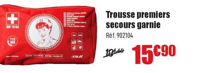 trousse premiers secours garnie