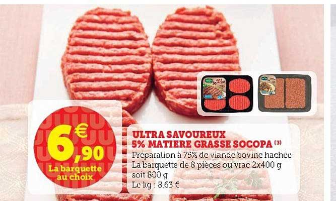 ulra savoureux 5% matière grasse socopa
