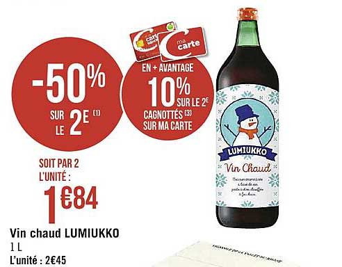 Vin Chaud Lumiukko -50% Sur Le 2è