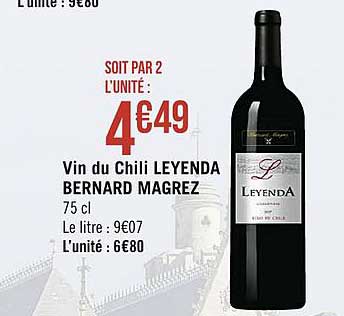 vin du chili leyenda bernard magrez